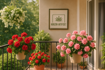 Décorer votre Terrasse et Balcon avec des Fleurs Artificielles