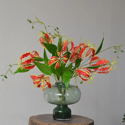 Bouquet de Lys Grimpant Artificiel Rouge