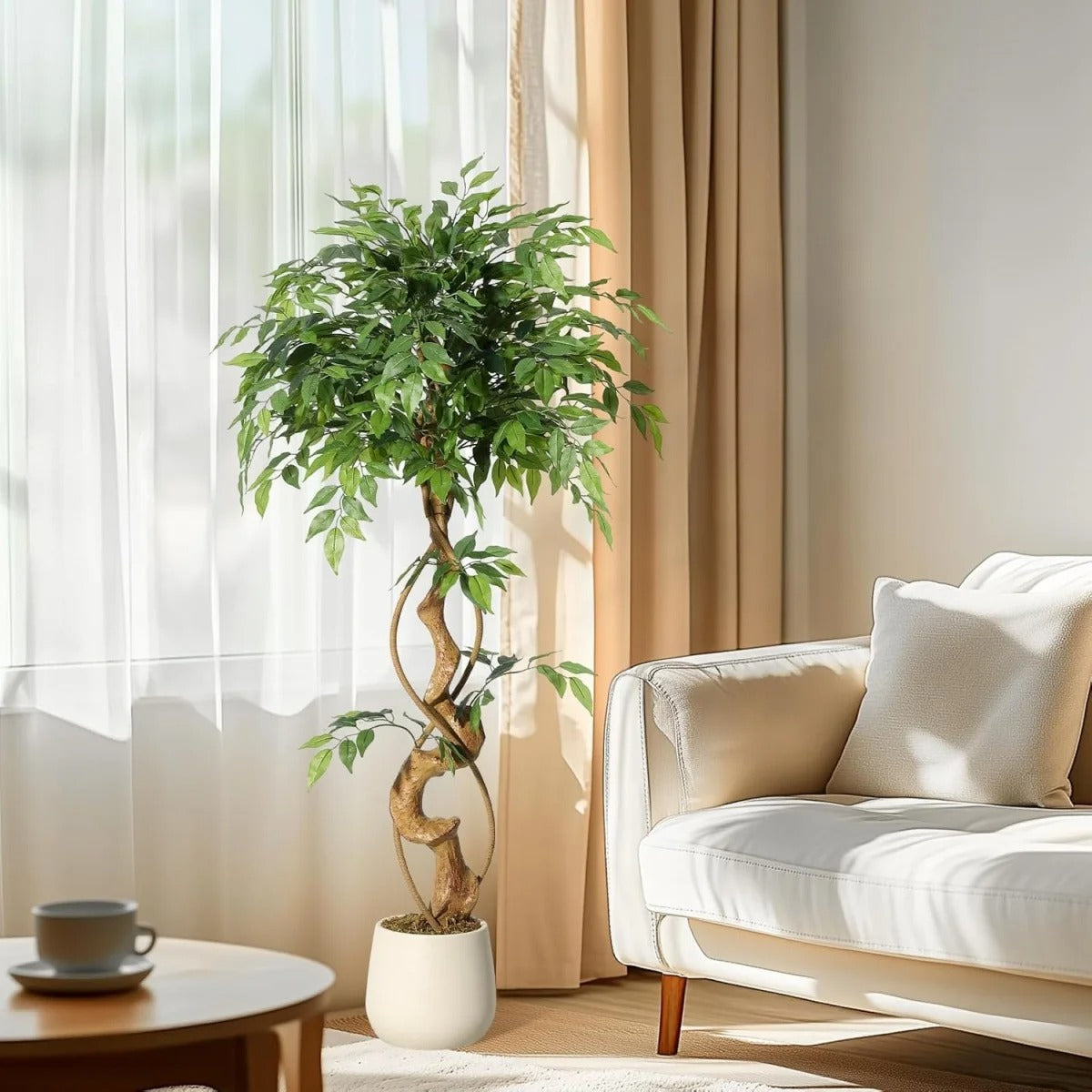 Ficus Benjamina Artificiel Réaliste - 120 cm