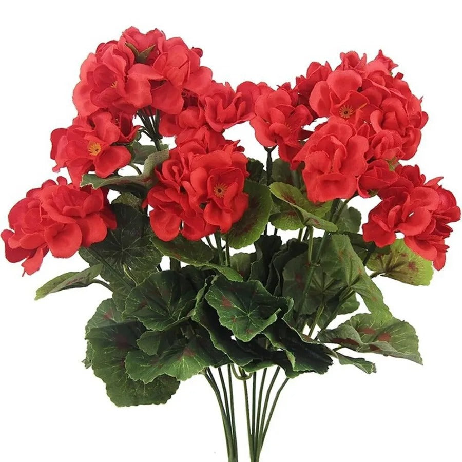 Géranium Artificiel En Pot Flair Flower - Plante Décorative Rose - Réaliste Et Sans Entretien - Décoration Intérieur/Extérieur