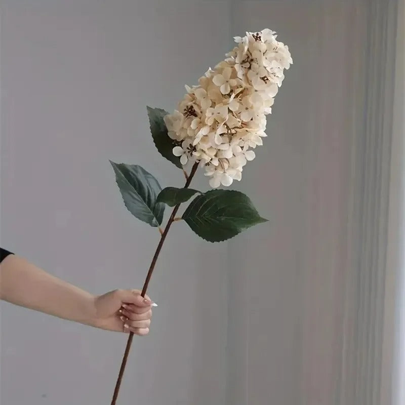 Grand Bouquet Hortensia Blanc Artificiel - 83 cm