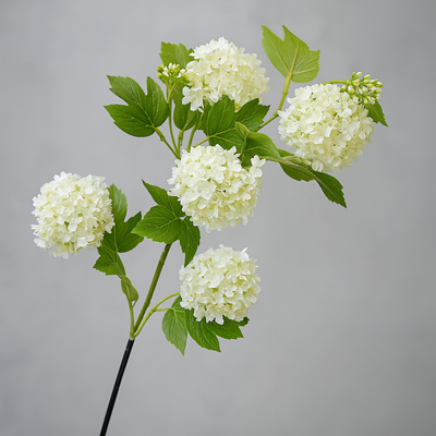 Grand Hortensia Artificiel Blanc