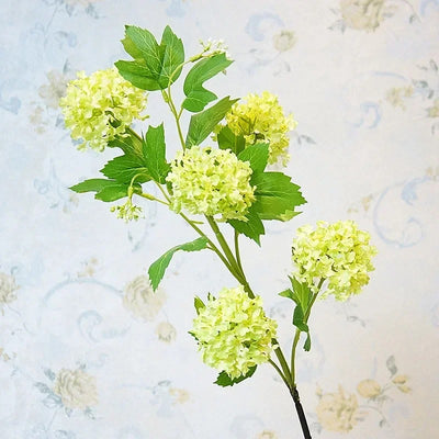 Grand Hortensia Artificiel Vert