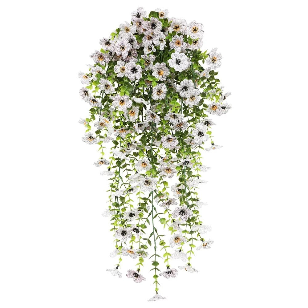 Guirlande de fleurs blanches artificielles