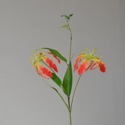 Lys Grimpant Artificiel Orange