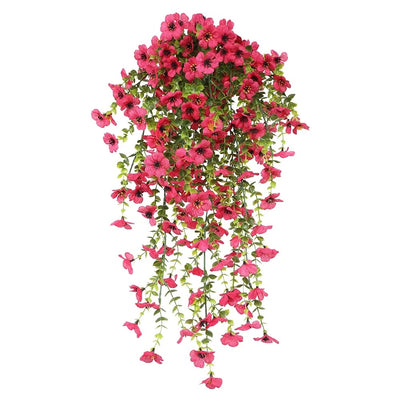 Plante Fleurie Artificielle Rose Foncé – Déco Intérieure & Balcon