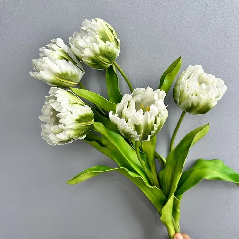 Tulipe Blanche Artificielle Haut de Gamme - 62 cm