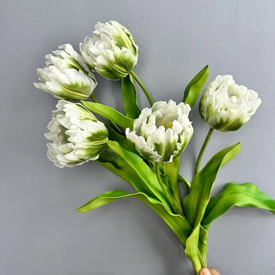 Tulipe Blanche Artificielle Haut de Gamme - 62 cm