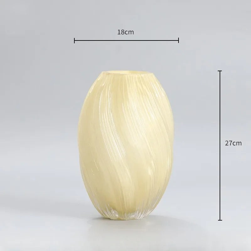 Vase en Verre Coloré Design