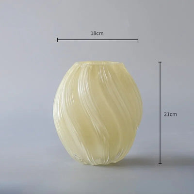 Vase en Verre Coloré Design