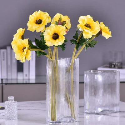Anémone Artificielle Jaune - 51 cm