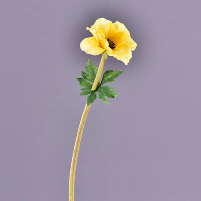 Anémone Artificielle Jaune - 51 cm