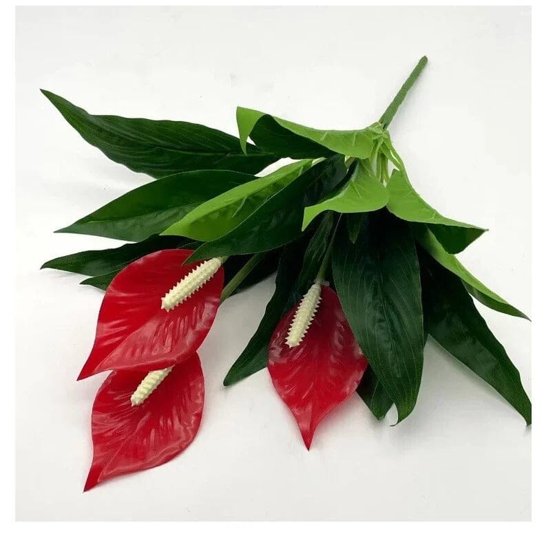anthurium rouge artificiel Anthurium Fleur Artificiel
