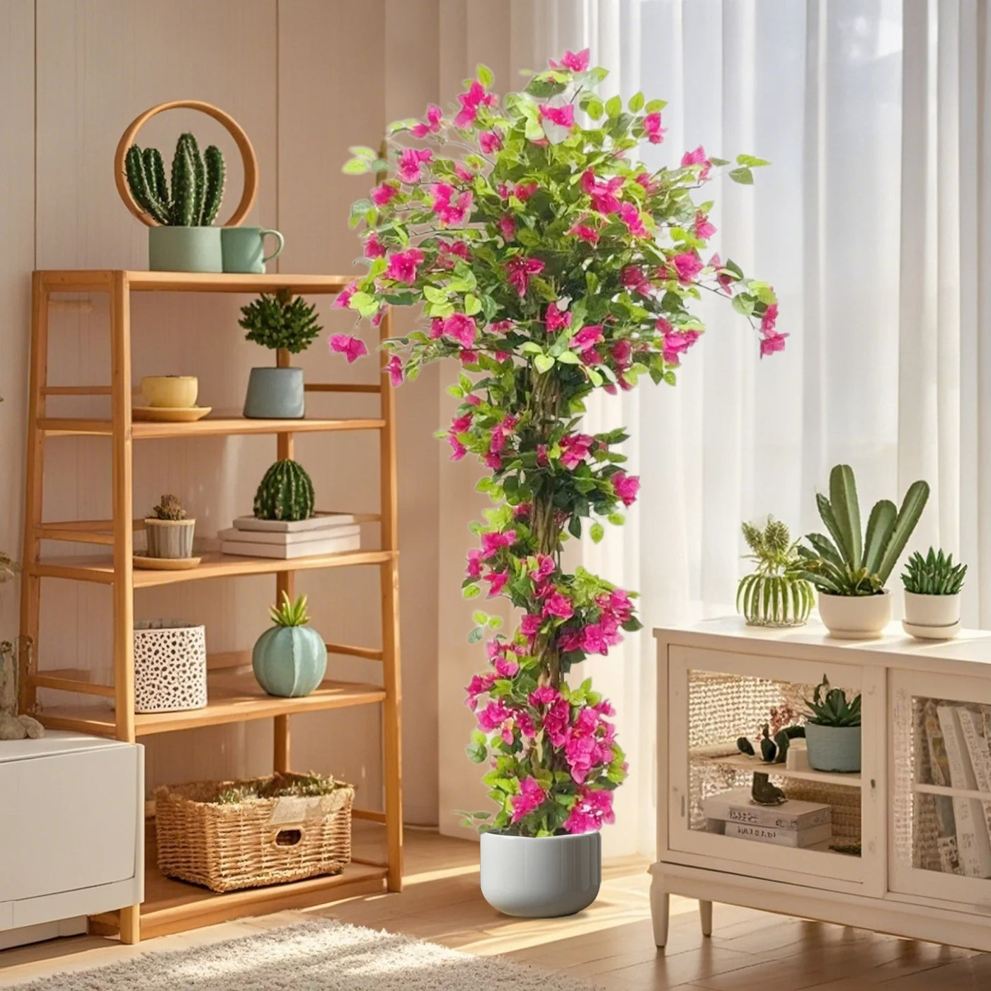 Arbre Bougainvillier Artificiel Fleuri Intérieur