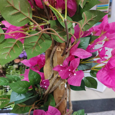 Arbre Bougainvillier Artificiel Fleuri Confectionné en tissu
