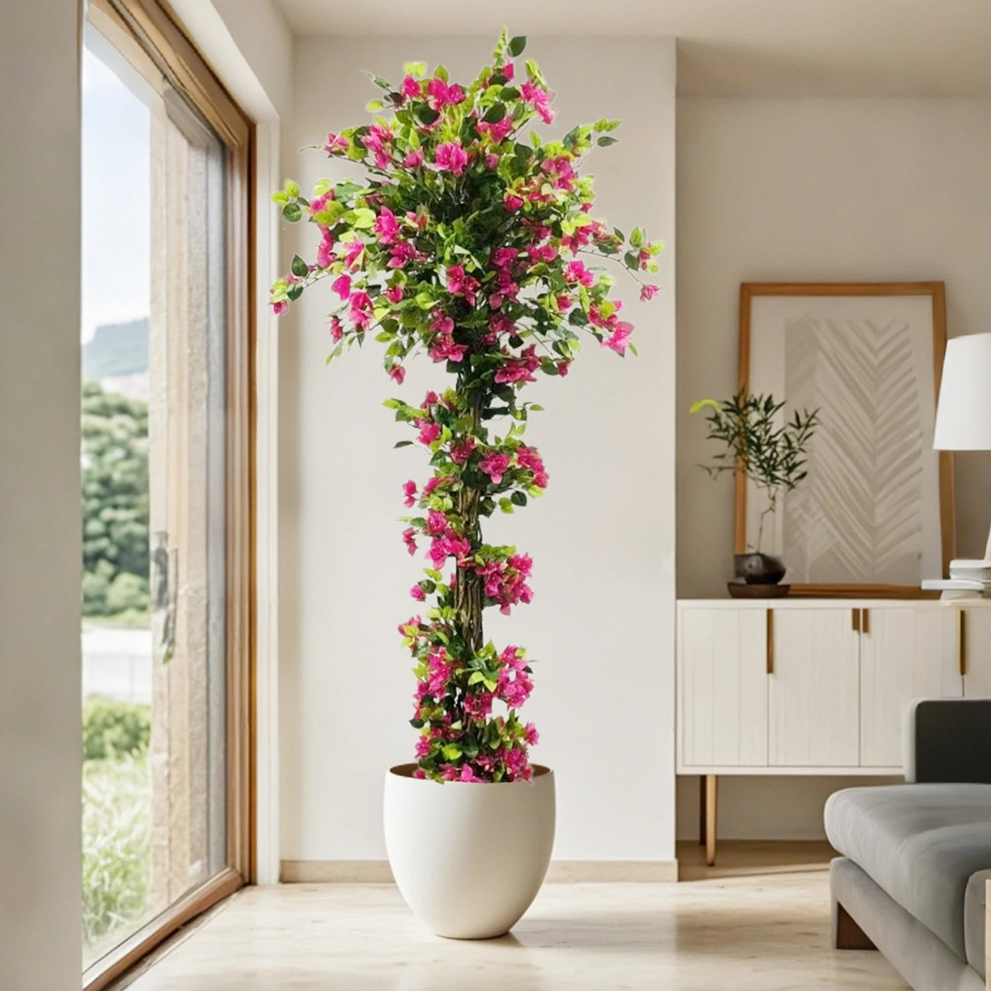 Arbre Bougainvillier Artificiel Fleuri Extérieur et Intérieur