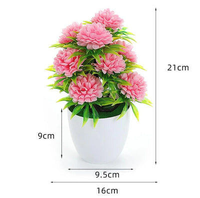Bonsaï Fleur Chrysanthème Artificielle - 21 cm