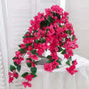 2 Pots De Fleurs Artificielles Rouges - Bonsaï Décoratif, 30 Cm De Haut, Plastique Résistant, Pour Salon, Bureau Ou Chambre - 8