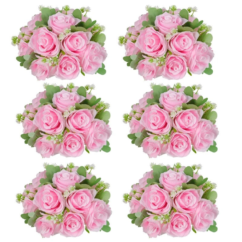 Boule Fleur Artificielle Mariage rose artificielle