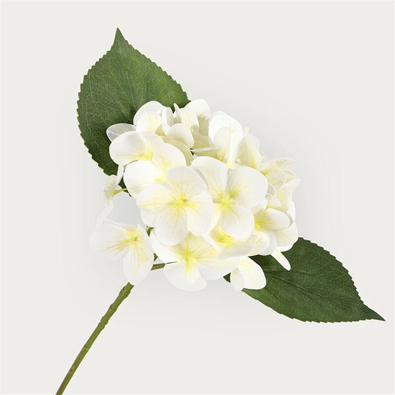 Hortensia artificiel blanc crème