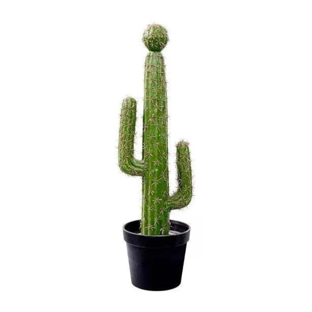 Cactus Artificiel Saguaro en Pot - 80 cm