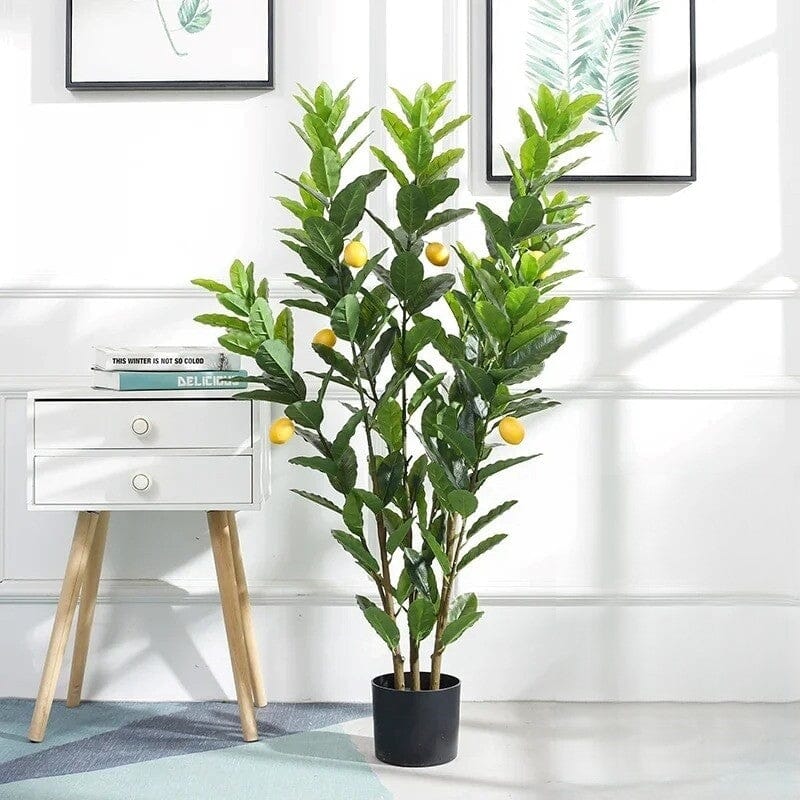 Citronnier Artificiel en Pot Haut de Gamme