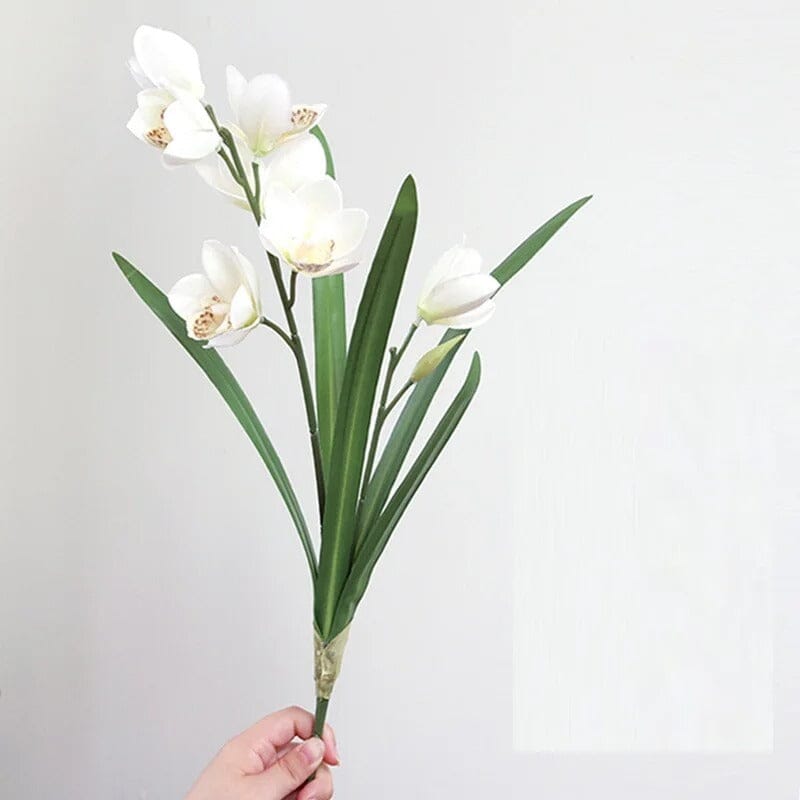 Cymbidium artificiel blanc