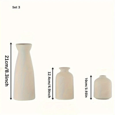 Ensemble de 3 Vases en Céramique