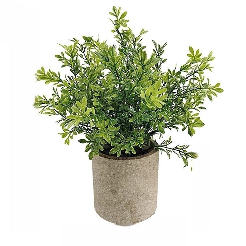Fausse plante artificielle en pot - Feuillage vert