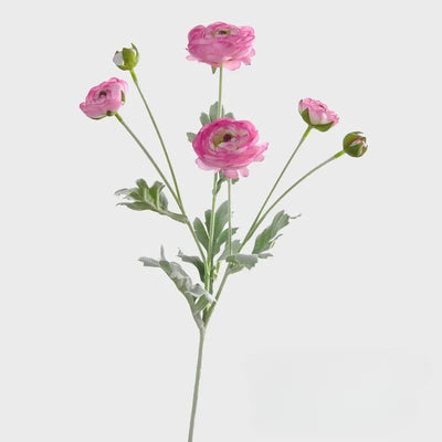 Fausse Renoncule Haut de Gamme Rose