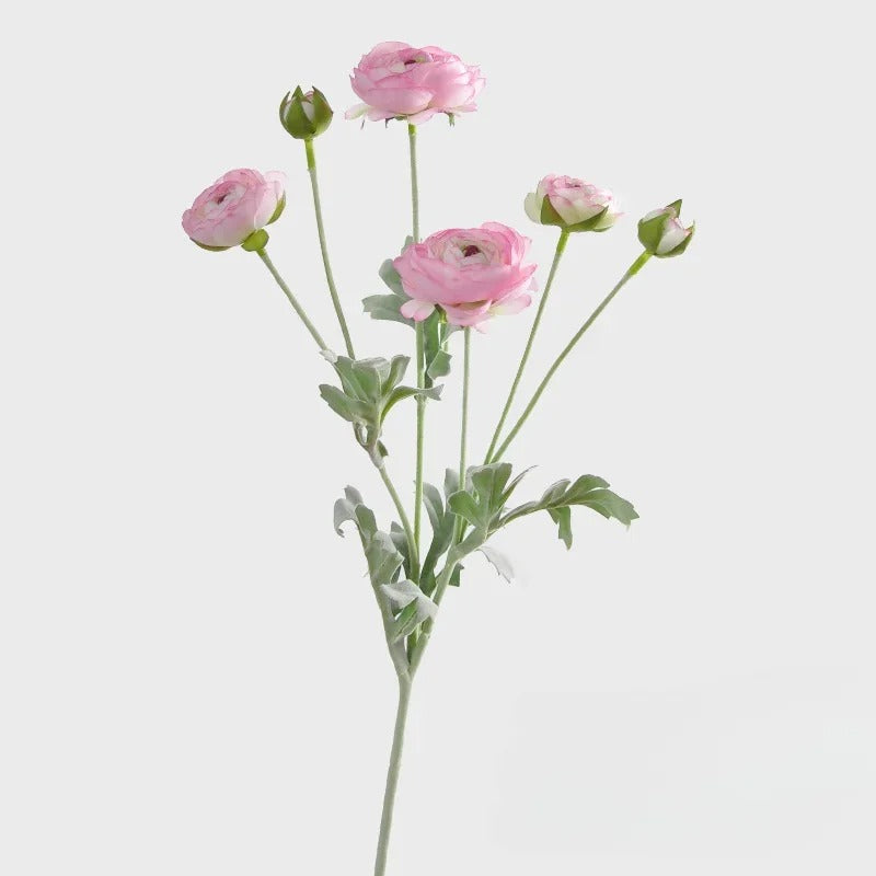 Fausse Renoncule Haut de Gamme Rose clair