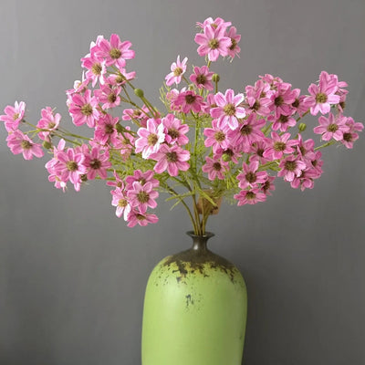 Fleur Artificielle Cosmos Rose - Par 6 Tiges - 66 cm
