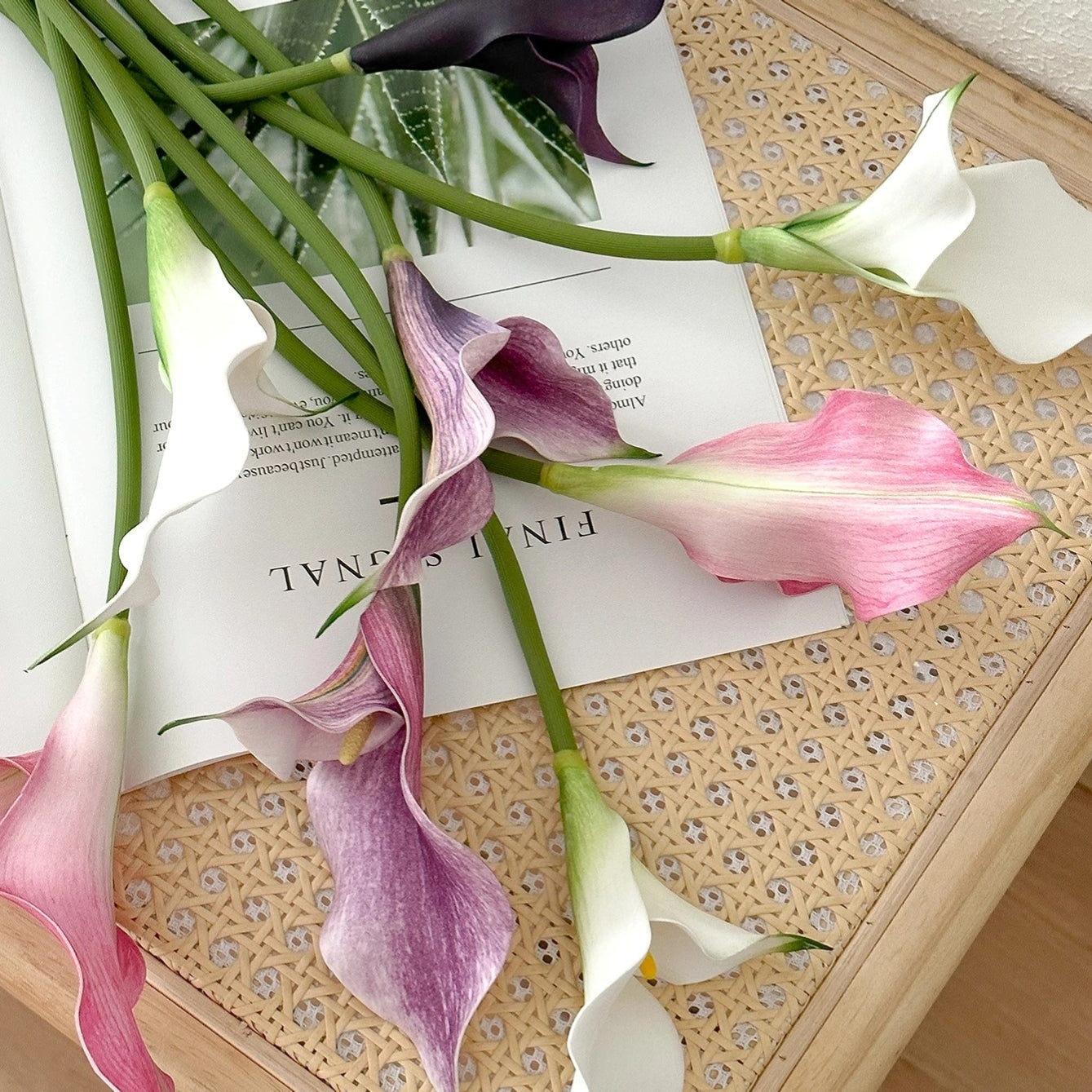 Fleur Arum Artificielle Haut de Gamme