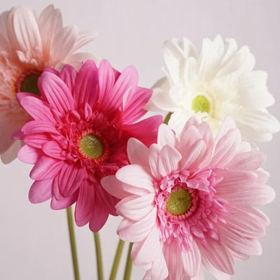 Gerbera Artificiel Blanc - 65 cm