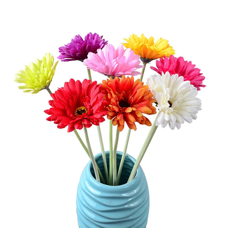 Gerbera Artificiel Orange - 65 cm