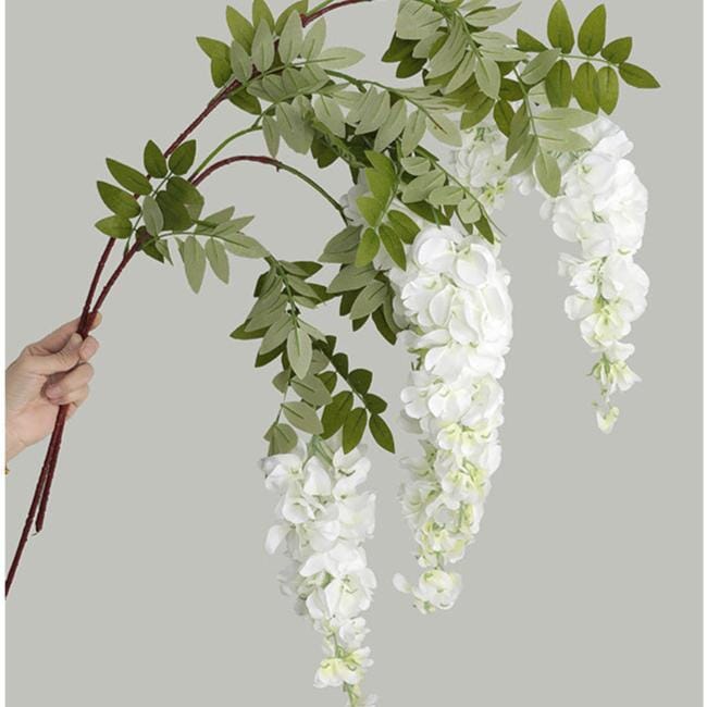 Glycine Artificielle Blanche - 108 cm