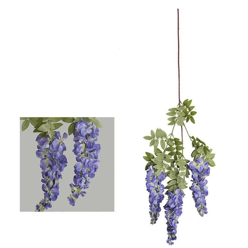 Glycine Artificielle Violette - 108 cm