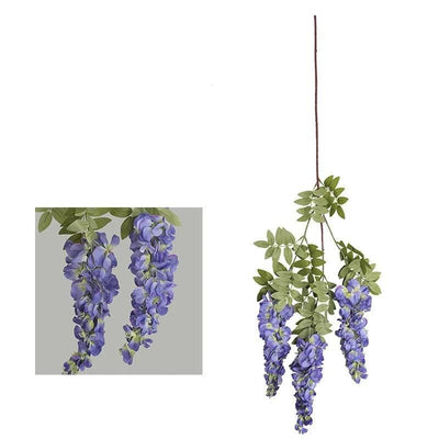 Glycine Artificielle Violette - 108 cm