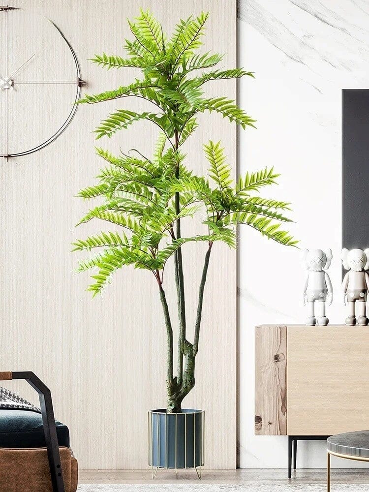 Grande fougère artificielle en arbre