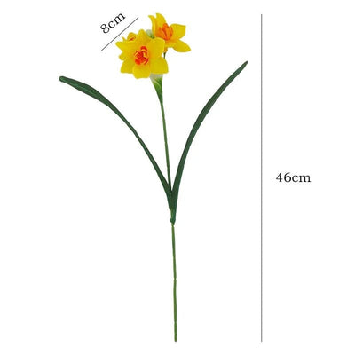 Jonquille Artificielle - Bouquet de 10 Tiges - 46 cm