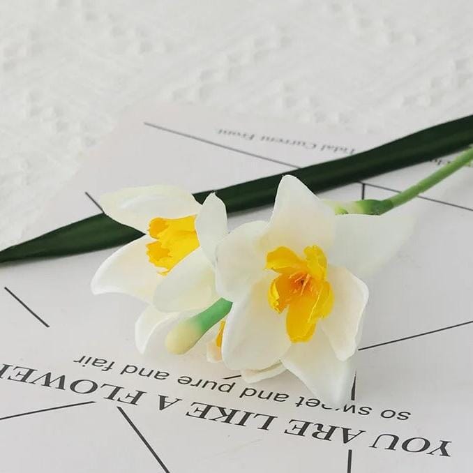 Jonquille Artificielle - Bouquet de 10 Tiges - 46 cm