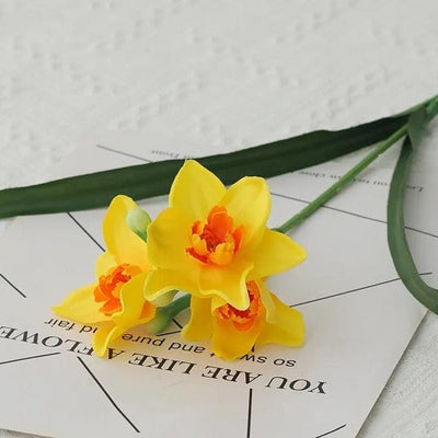 Jonquille Artificielle - Bouquet de 10 Tiges - 46 cm