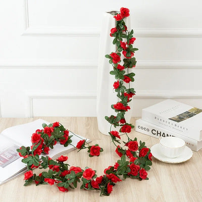 Liane de Fleur Artificielle rouge