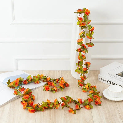 Liane de Fleur Artificielle orange