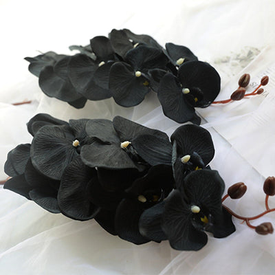 Orchidée Artificielle Noire - 100 cm