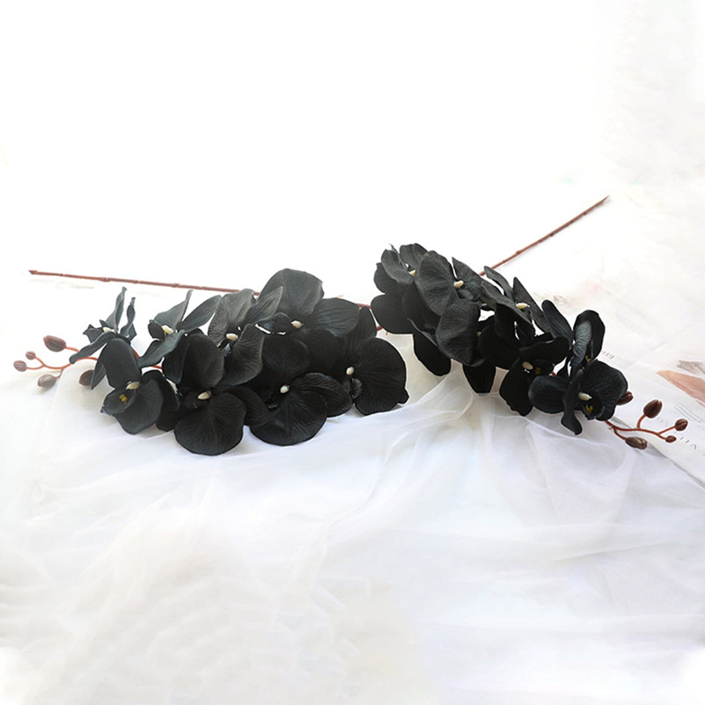 Orchidée Artificielle Noire - 100 cm