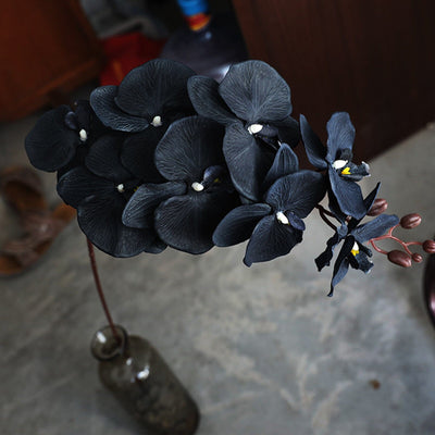 Orchidée Artificielle Noire - 100 cm