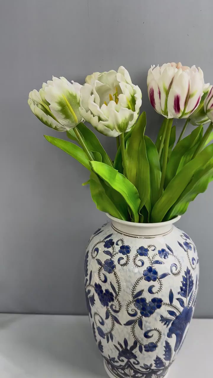 Tulipe Blanche Artificielle Haut de Gamme - 62 cm