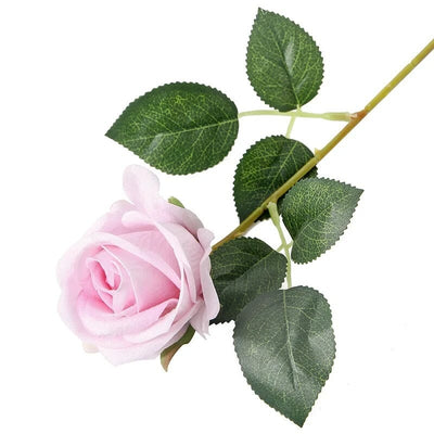 Rose Artificielle Rose Poudré - 52 cm